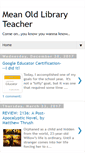 Mobile Screenshot of meanoldlibraryteacher.net