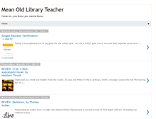 Tablet Screenshot of meanoldlibraryteacher.net